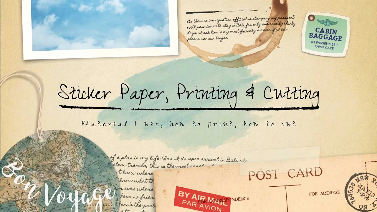 Paper Stickers, Printing and Cutting